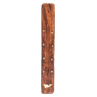 Wooden incense stick holder, ca. 25,5 x 4 cm,