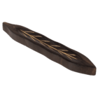 Wooden incense stick holder, leaf,