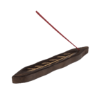 Wooden incense stick holder, leaf,