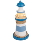 Wooden lighthouse with LED,