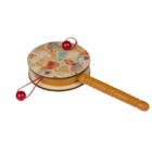 Wooden Percussion Drum, 16 x 7,5 cm,