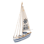 Wooden sailing boat with 11 LED,