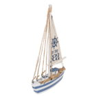 Wooden sailing boat with 7 LED,