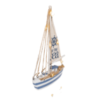 Wooden sailing boat with 7 LED,