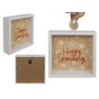 Wooden saving Bank, Happy Spendings,