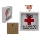 Wooden saving box, Emergency Fund,