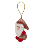 Xmas Plush with hanging string, 8 cm,