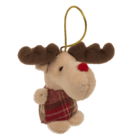 Xmas Plush with hanging string, 8 cm,