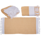 Yellow/white premium fouta towel